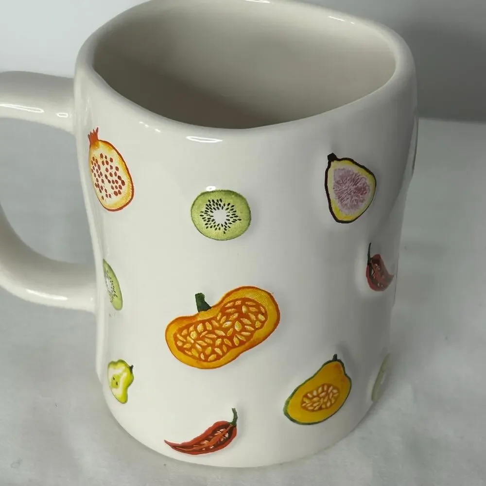Rae Dunn CHEF Mug Artisan Collection Fruit Chili Kitchen Coffee Cup